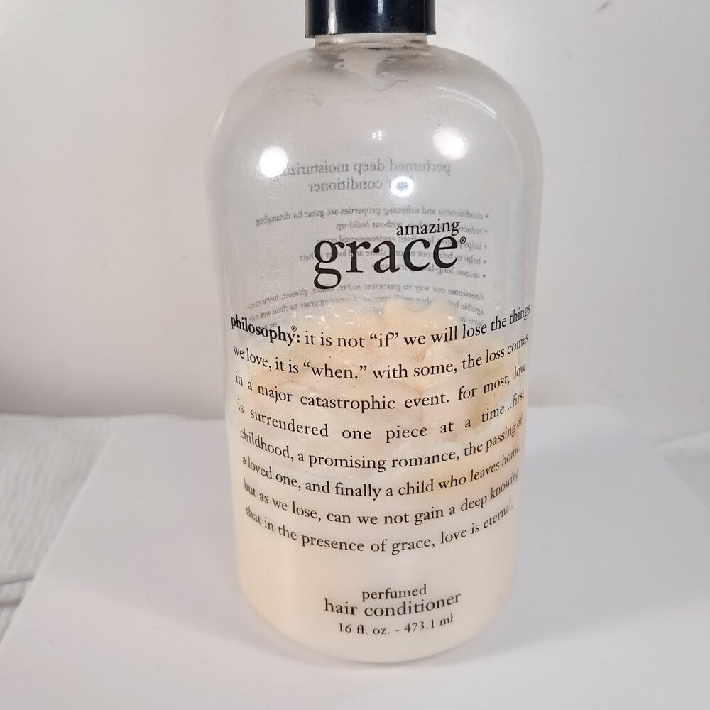 Philosophy Amazing Grace perfumed hair conditioner USED READ Partially used